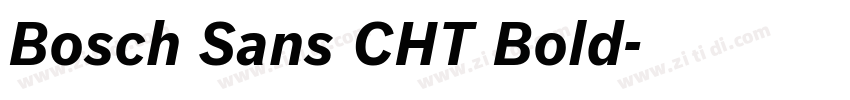 Bosch Sans CHT Bold字体转换